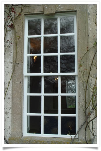 Sash window renovations in a period property at Shelford, Nottinghamshire